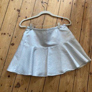 Shimmery Silver/White Skirt